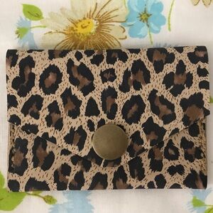 Hand Crafted 🐆 Leopard Print Wallet Card Holder